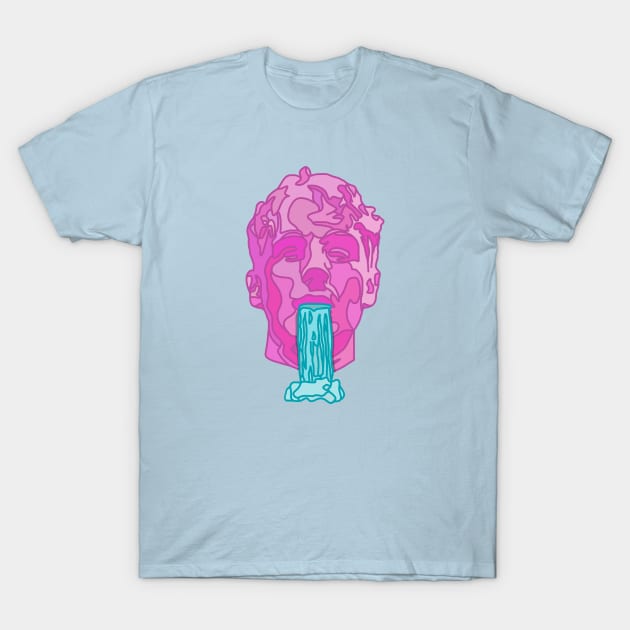 Glass Animals Soda Waterfalls (Head Only) T-Shirt by SpareFilm